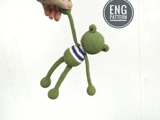 PDF Mini Frog Doll Sewing Pattern - DailyDoll Shop