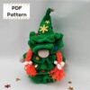 Christmas tree gnome crochet pattern, Christmas gnome crochet pattern, Crochet gnome pattern, Christmas crochet pattern, Crochet Christmas pattern