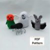 Halloween knitting pattern, Knit Halloween pattern, Halloween knitting chart