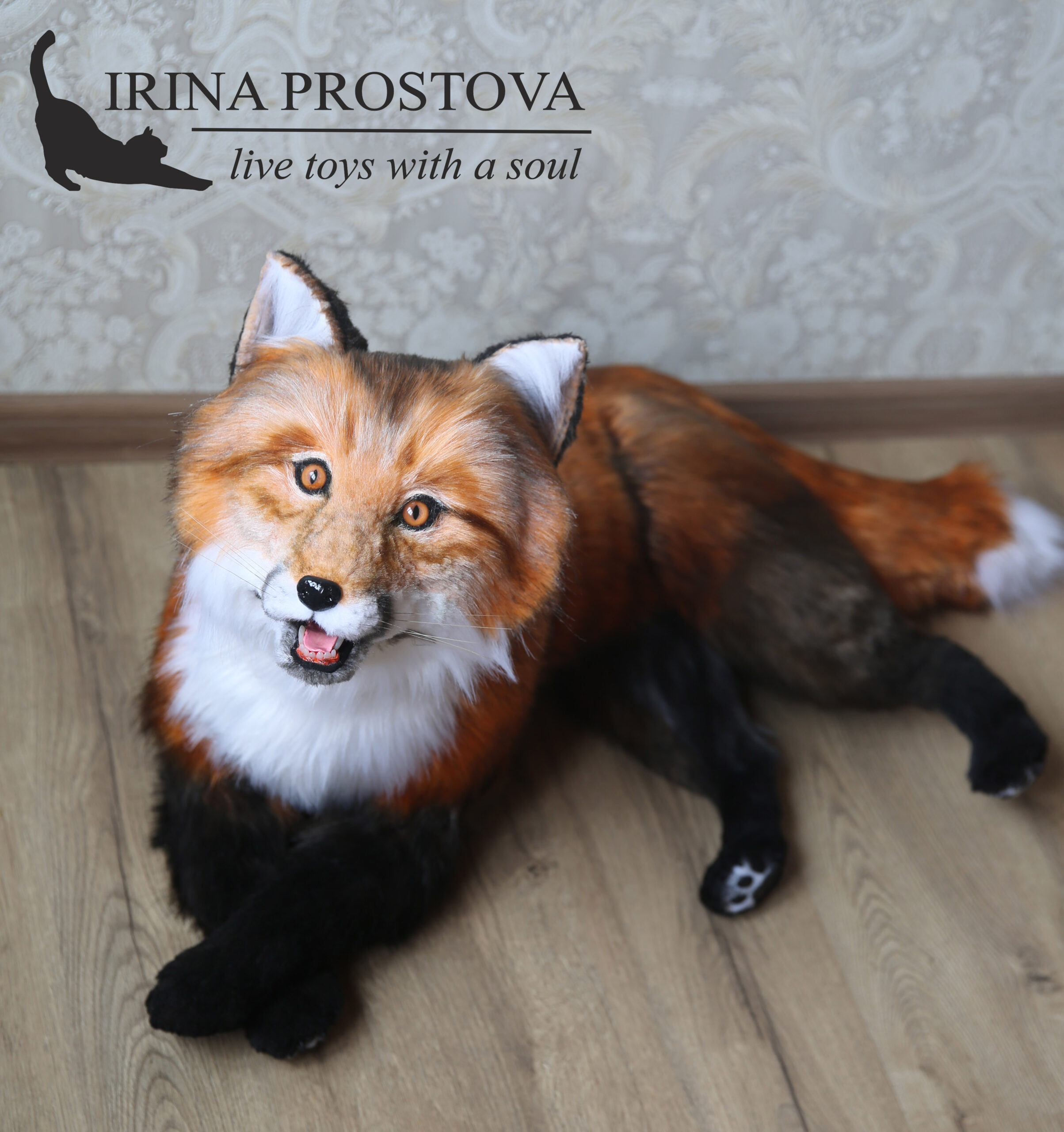 Fox , realistic toy (for example, for order)31.5(80cm)+video - DailyDoll  Shop
