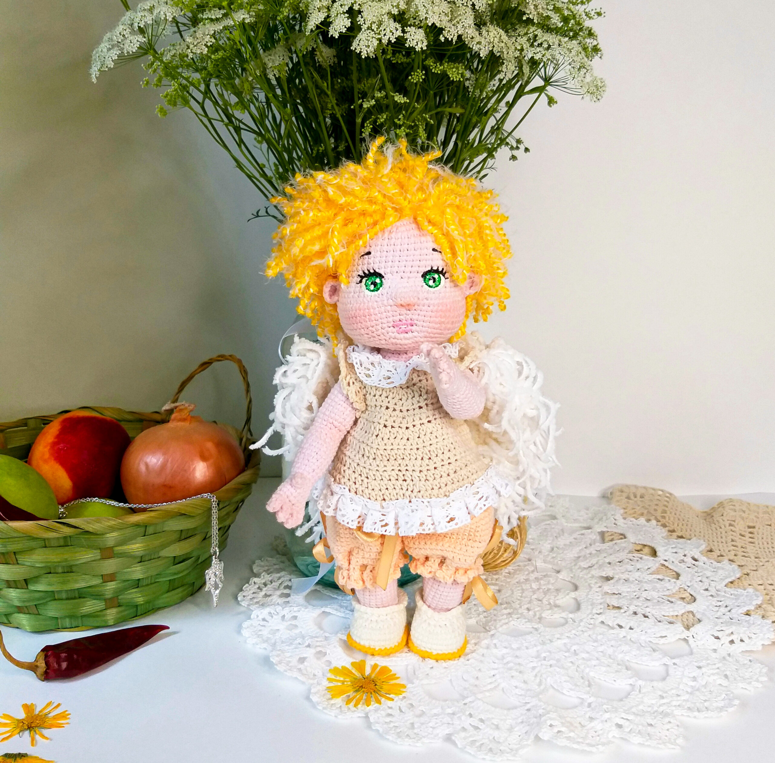 Angel soft sculpture doll Gift baby shower 4 20200709 194132 scaled