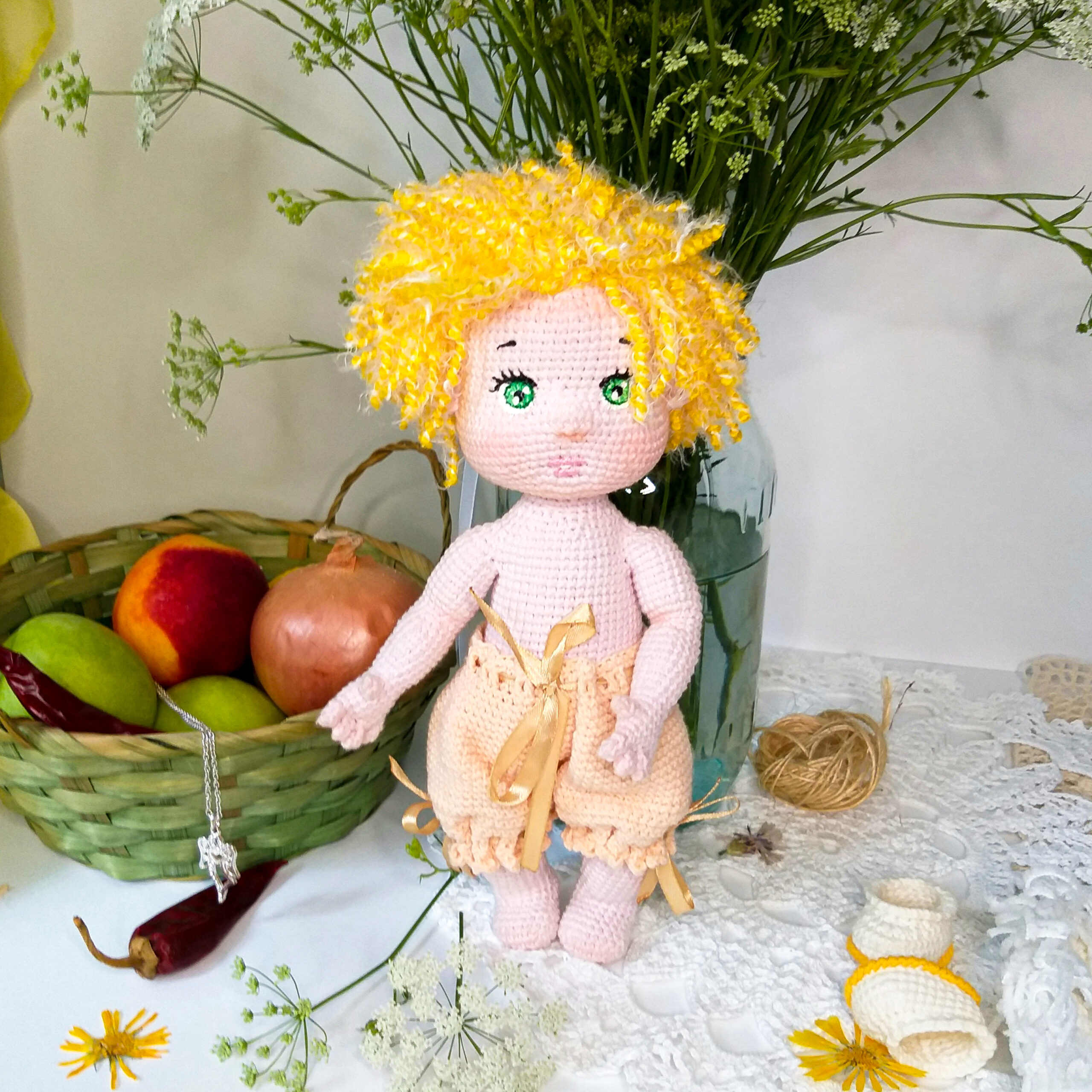 Angel soft sculpture doll Gift baby shower 2 20200709 200804 scaled