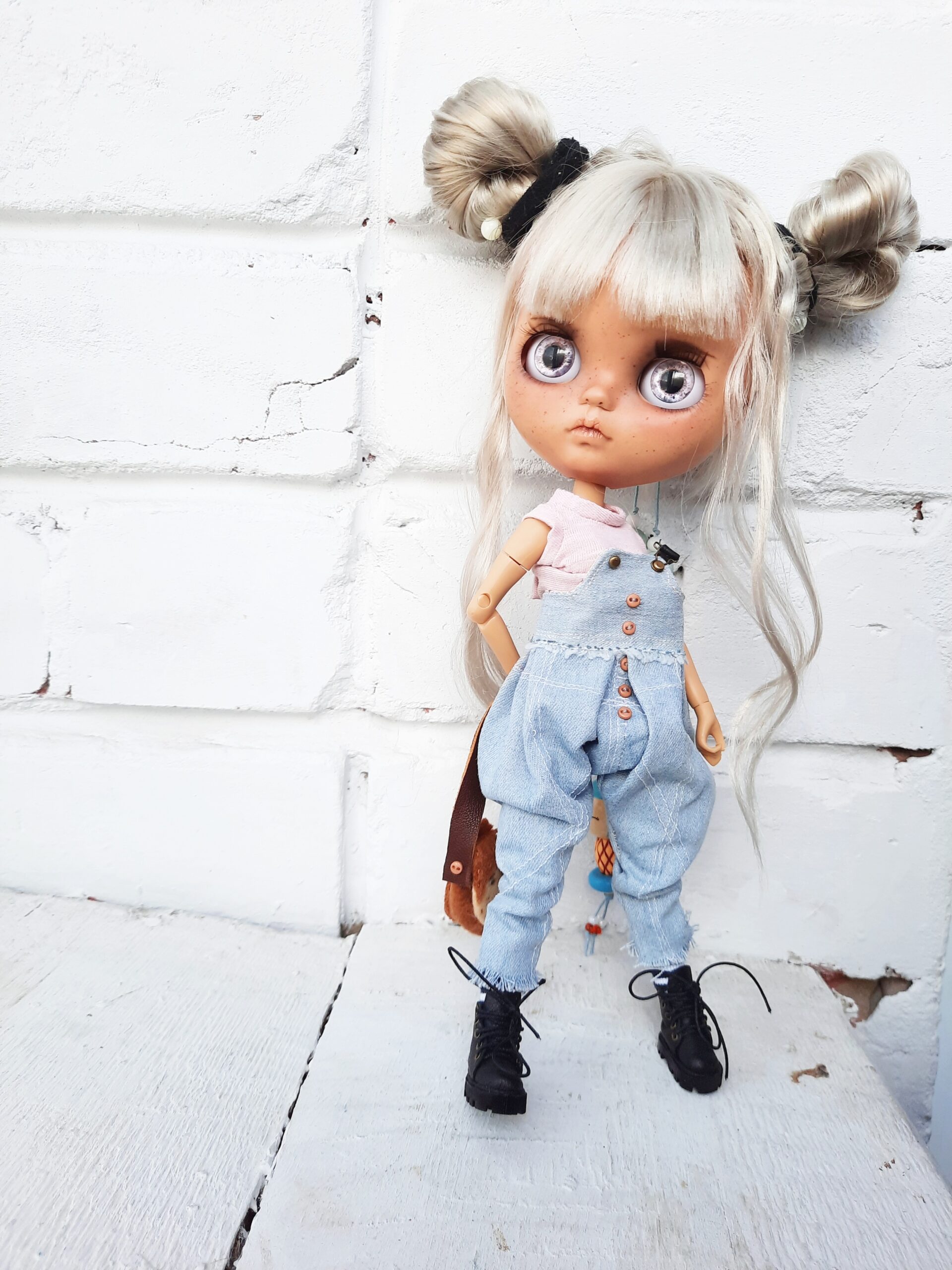 Blythe doll custom ash blond hair Free shipping 6 20220222 090504 01 scaled