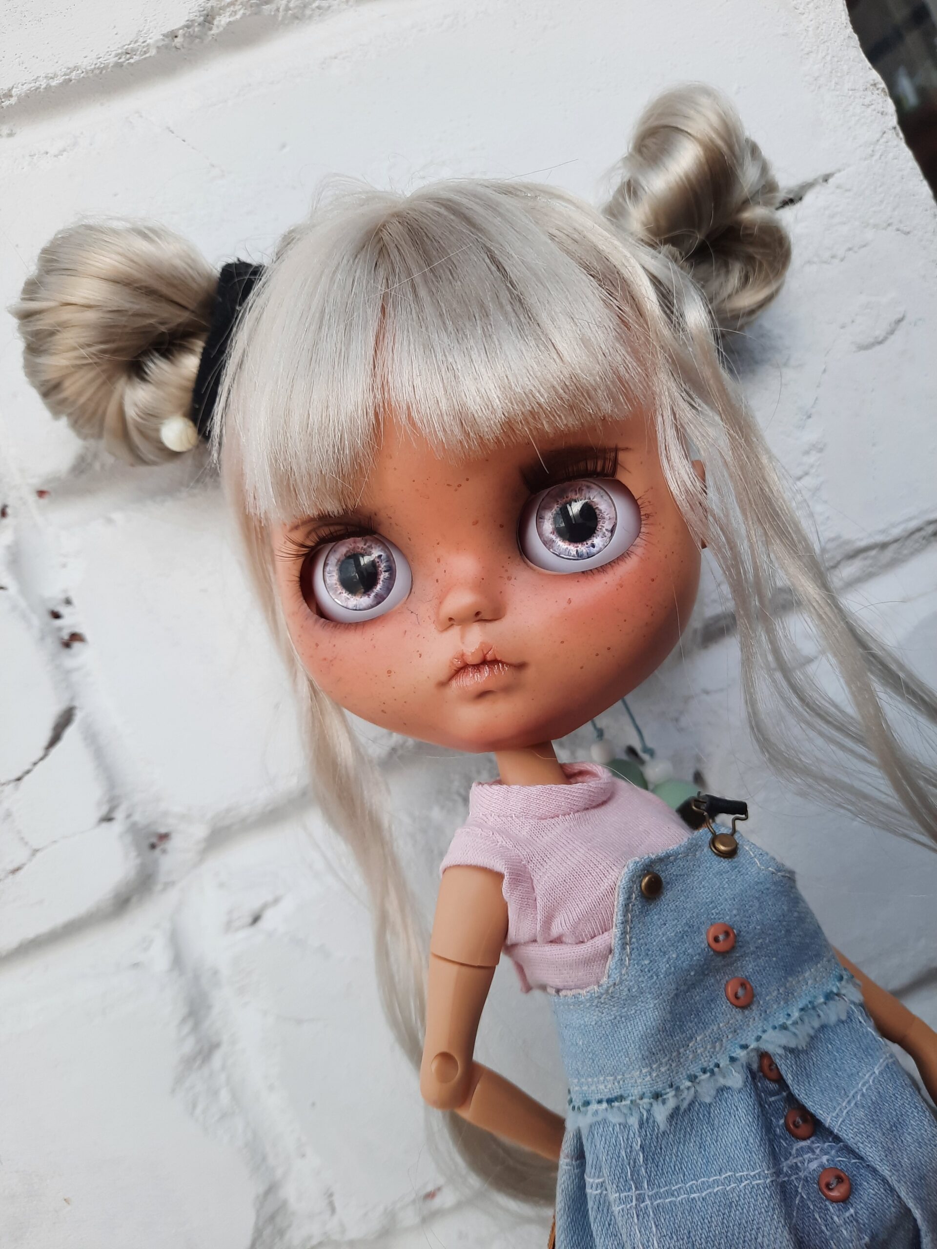 Blythe doll custom ash blond hair Free shipping 7 20220222 090509 scaled