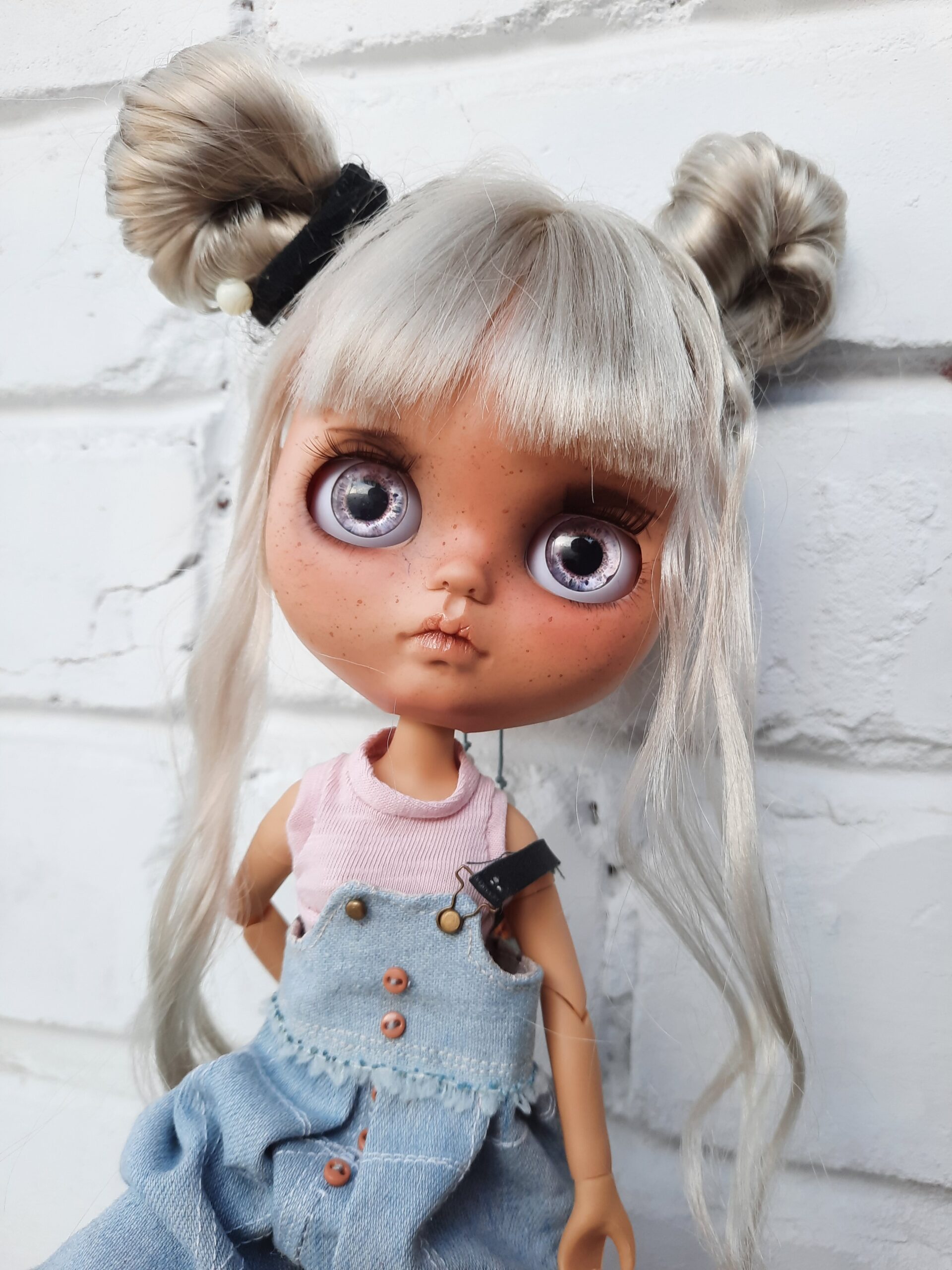 Blythe doll custom ash blond hair Free shipping 9 20220222 090552 scaled