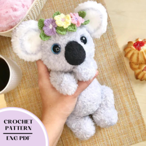 Crochet koala PATTERN. Amigurumi animal koala pattern toy PDF