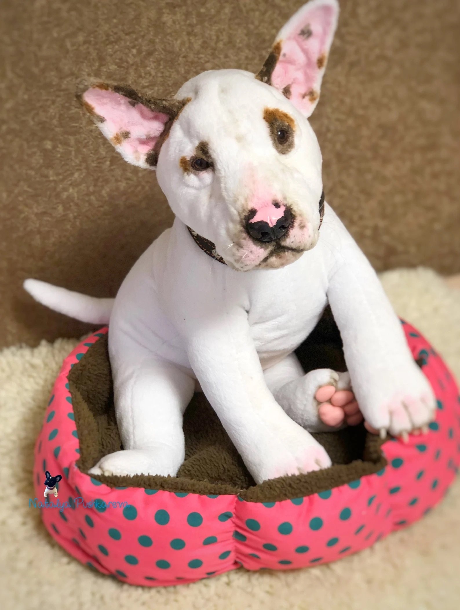 english bull terrier teddy bear