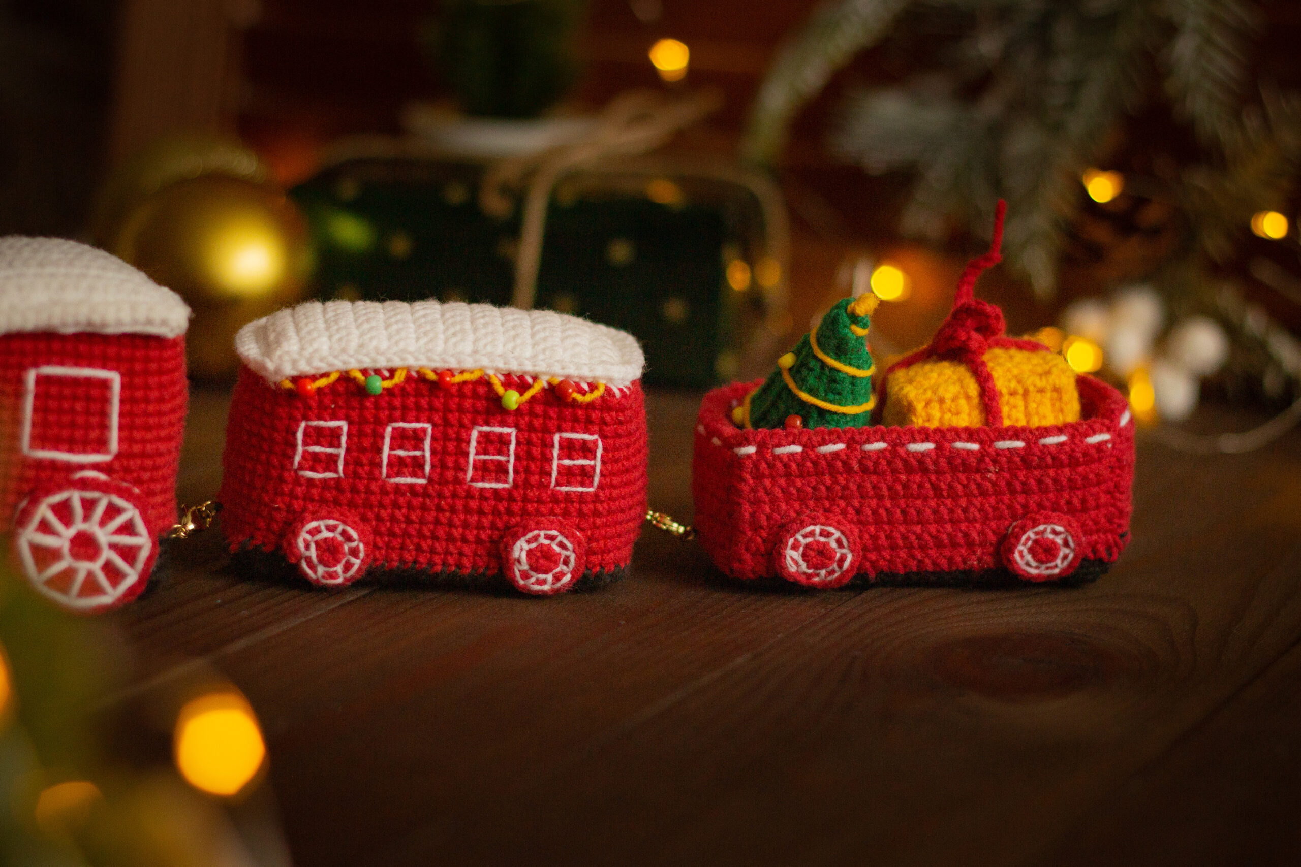 Décorations de Noël, motif grenade, jouets au crochet, motifs au