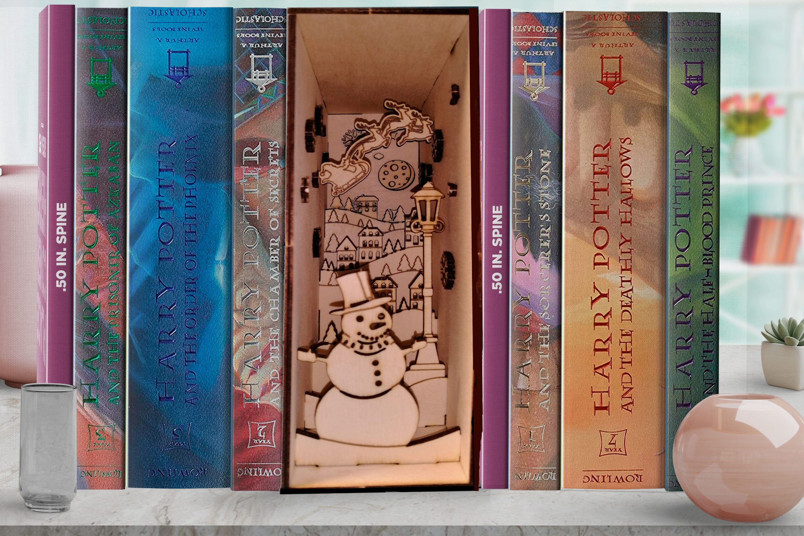 Christmas Book Nook/Christmas Shelf Insert/DIY Kit, book nook shelf insert  diorama - DailyDoll Shop