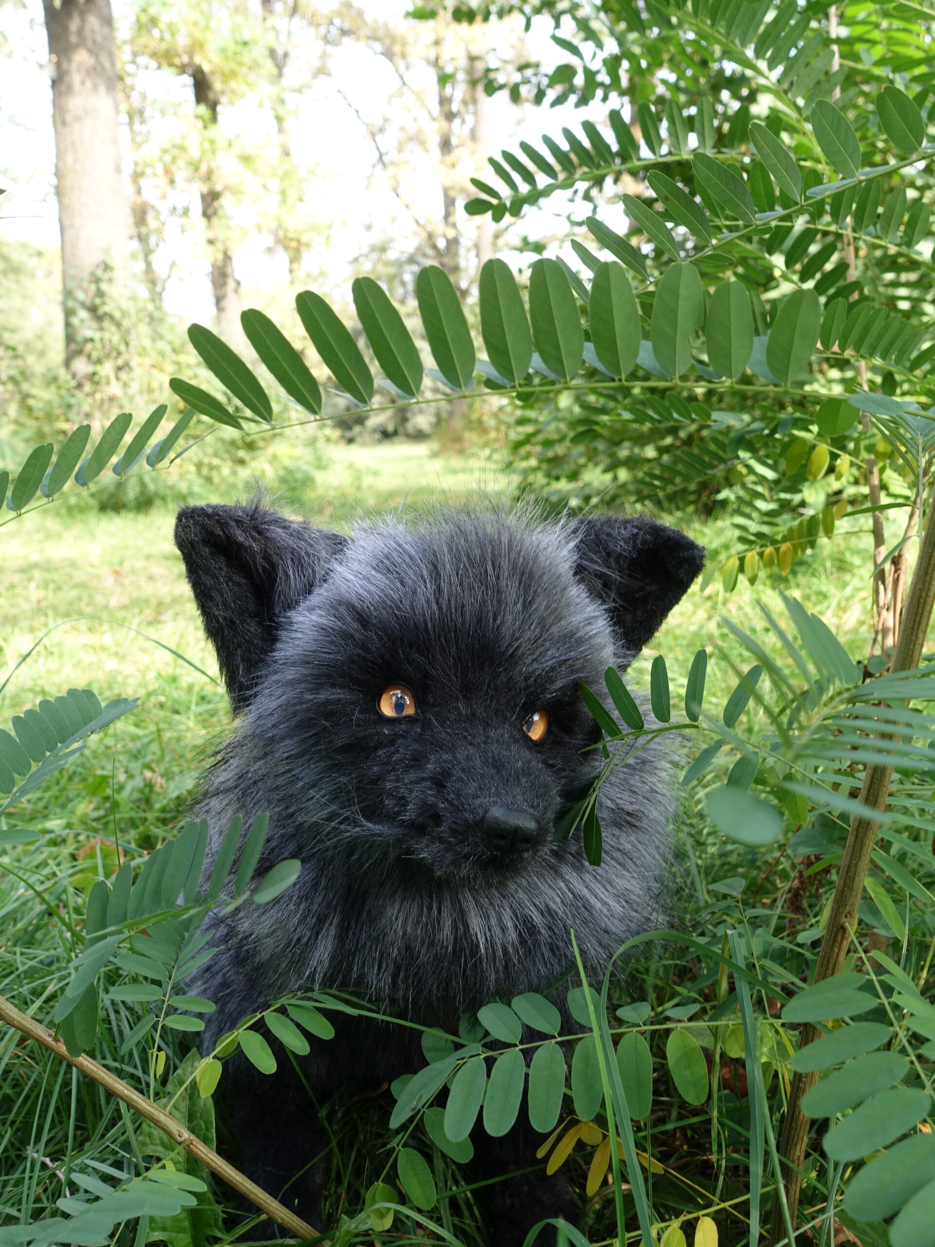 black fox stuffed animal