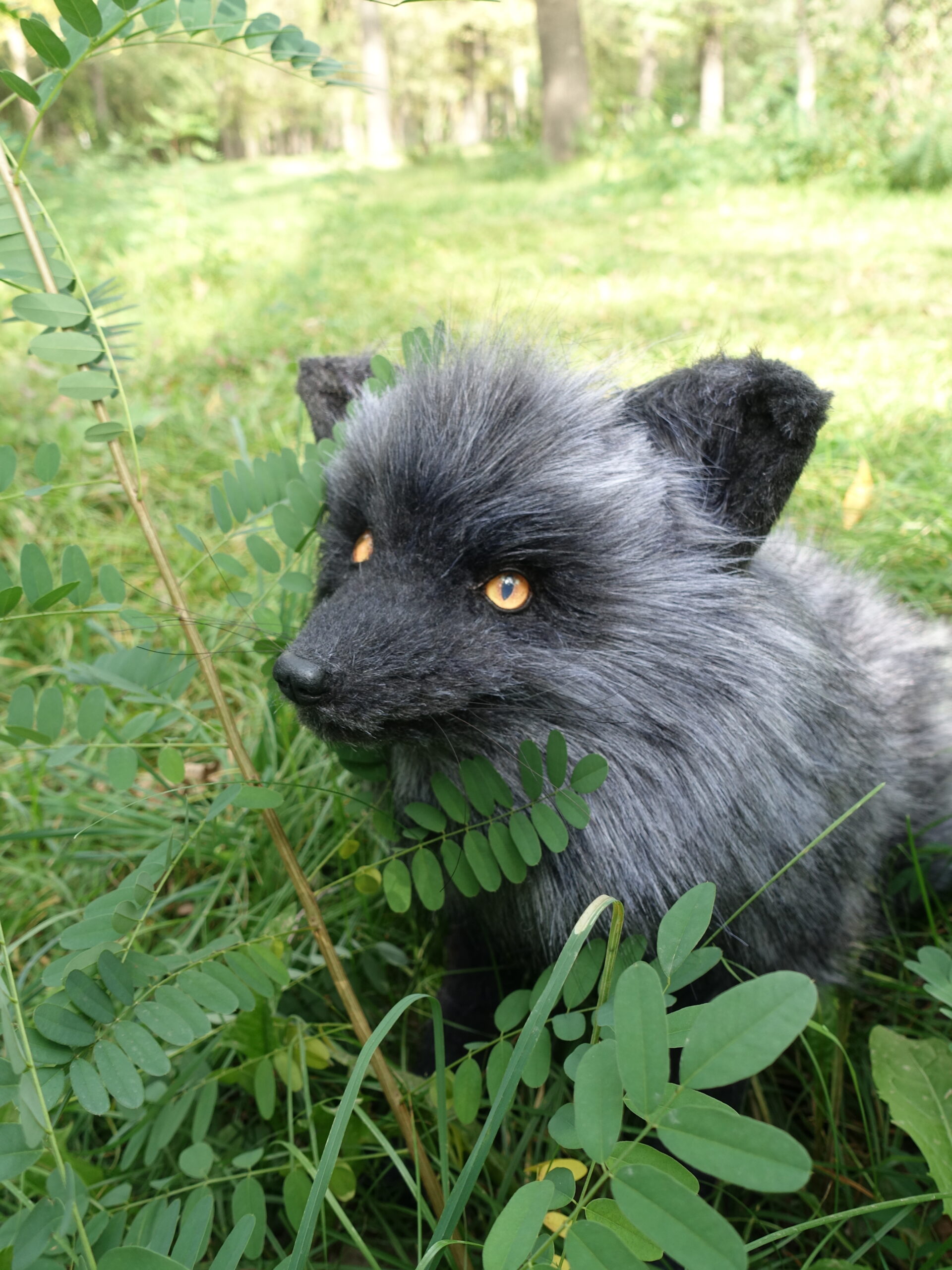 Black fox deals stuffed animal