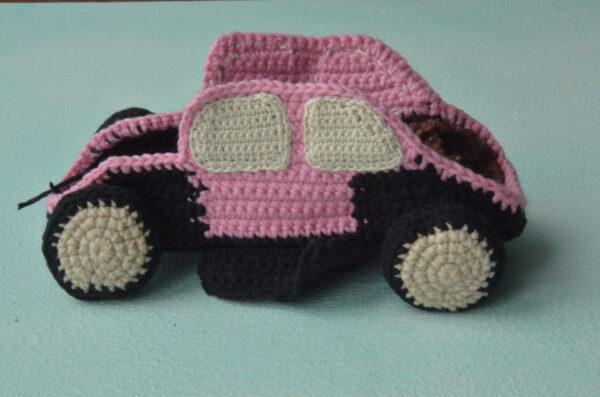 Beetle Car, Retro Vintage Car, PDF English crochet pattern
