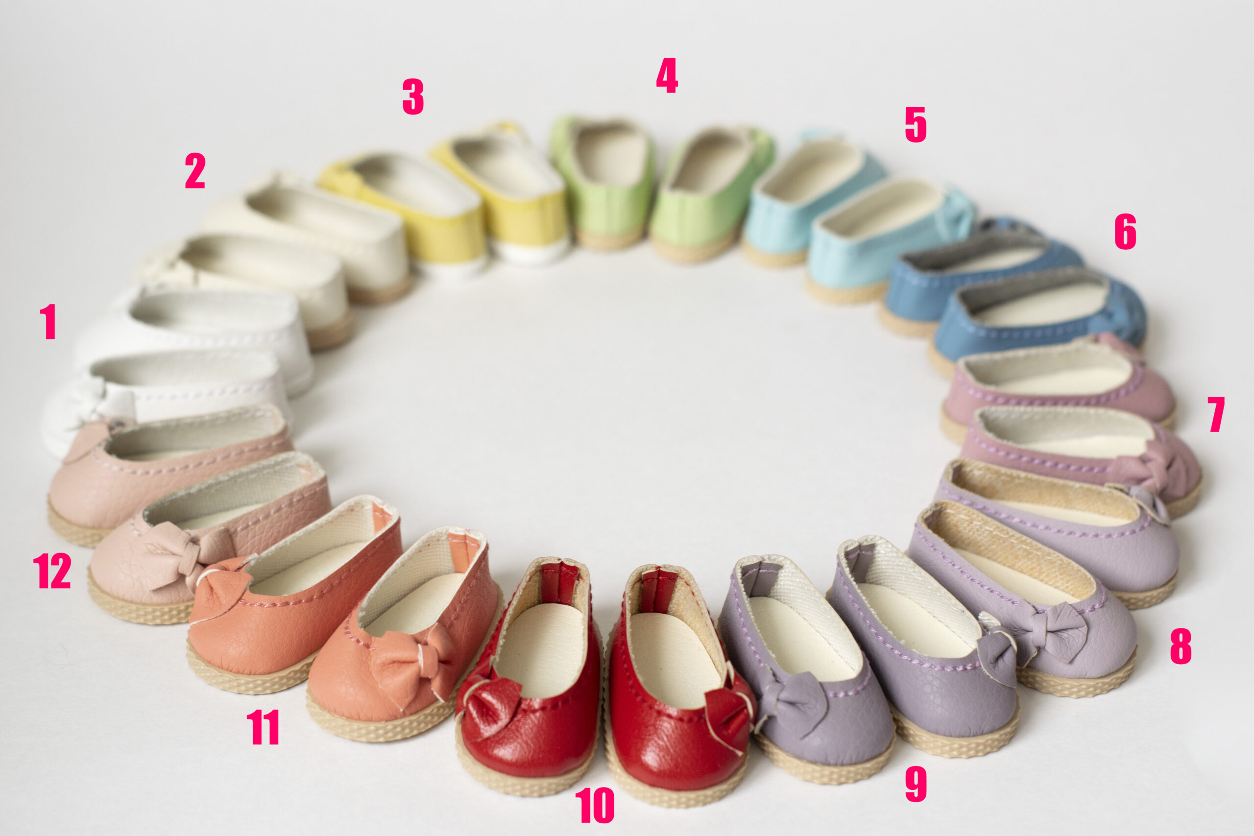 2 inch deals doll shoes