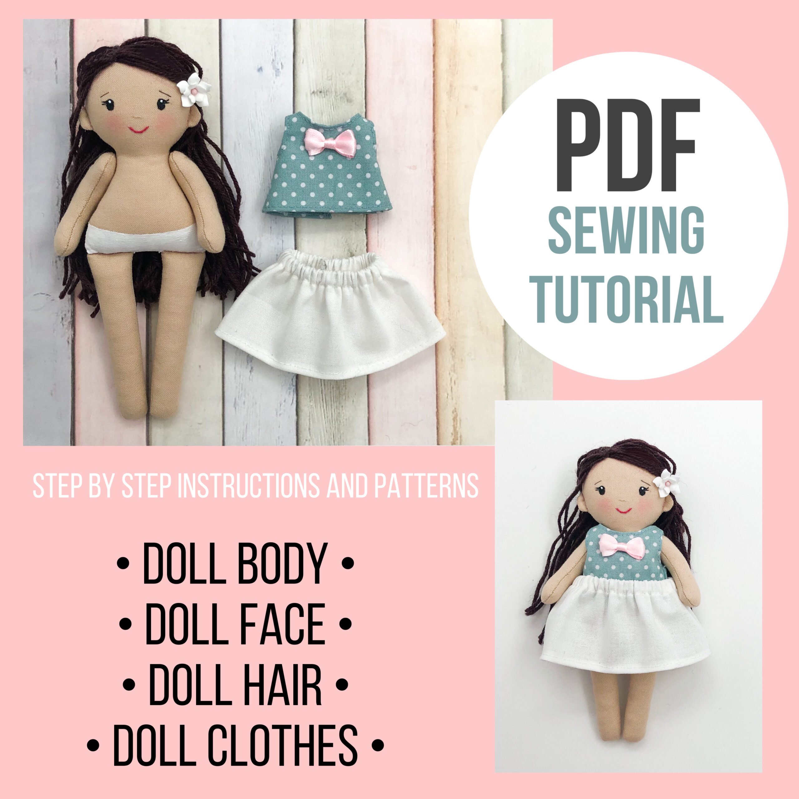 A great set of Barbie clothes sewing patterns for beginners: Sewing