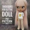 sewing pants for doll