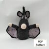 Bat gnome crochet pattern, Crochet bat pattern, Halloween gnome crochet pattern, Halloween crochet pattern, DIY Halloween decor, Halloween amigurumi pattern
