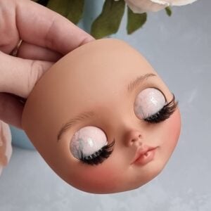 Face panel for blythe doll