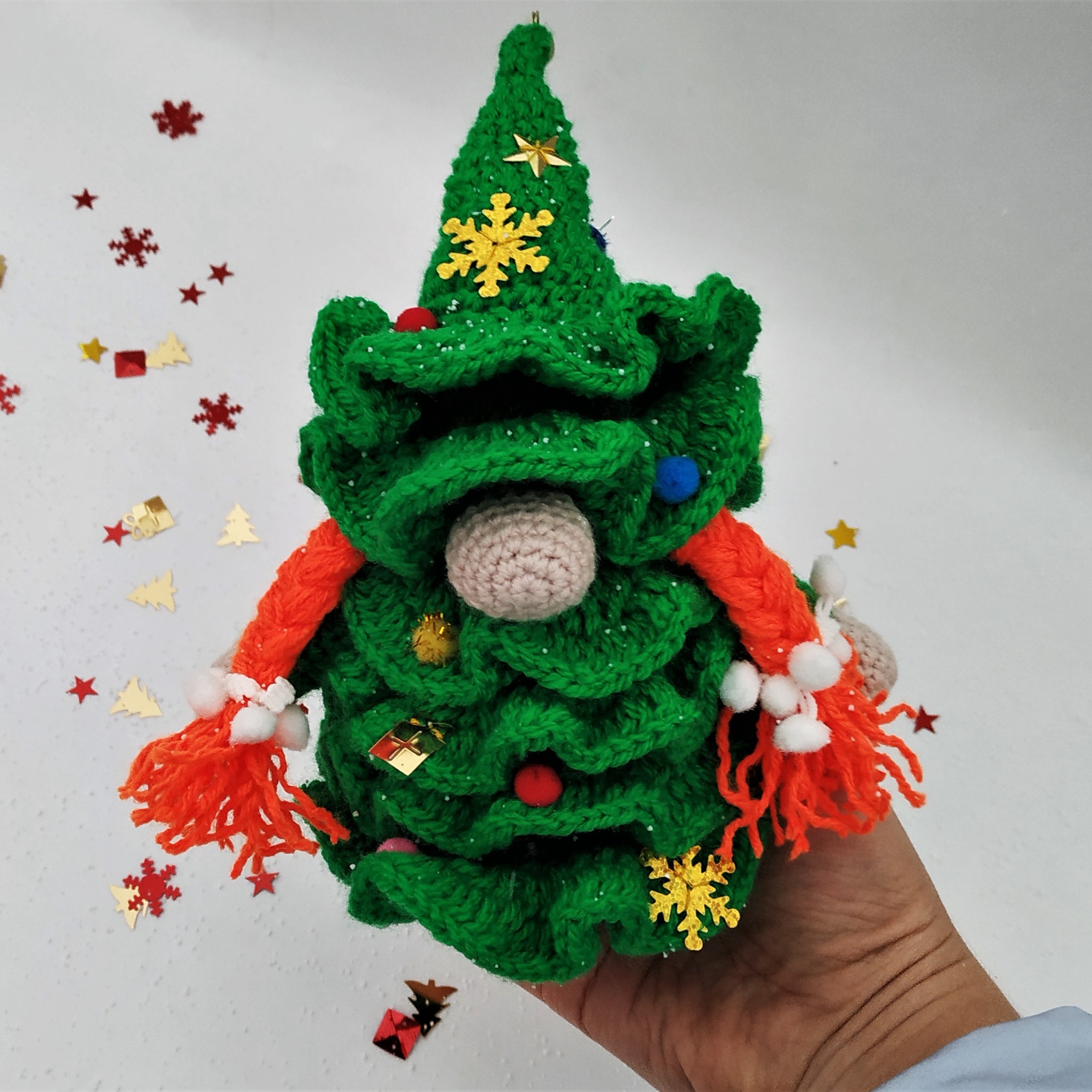 Christmas Tree Gnome Crochet Kit