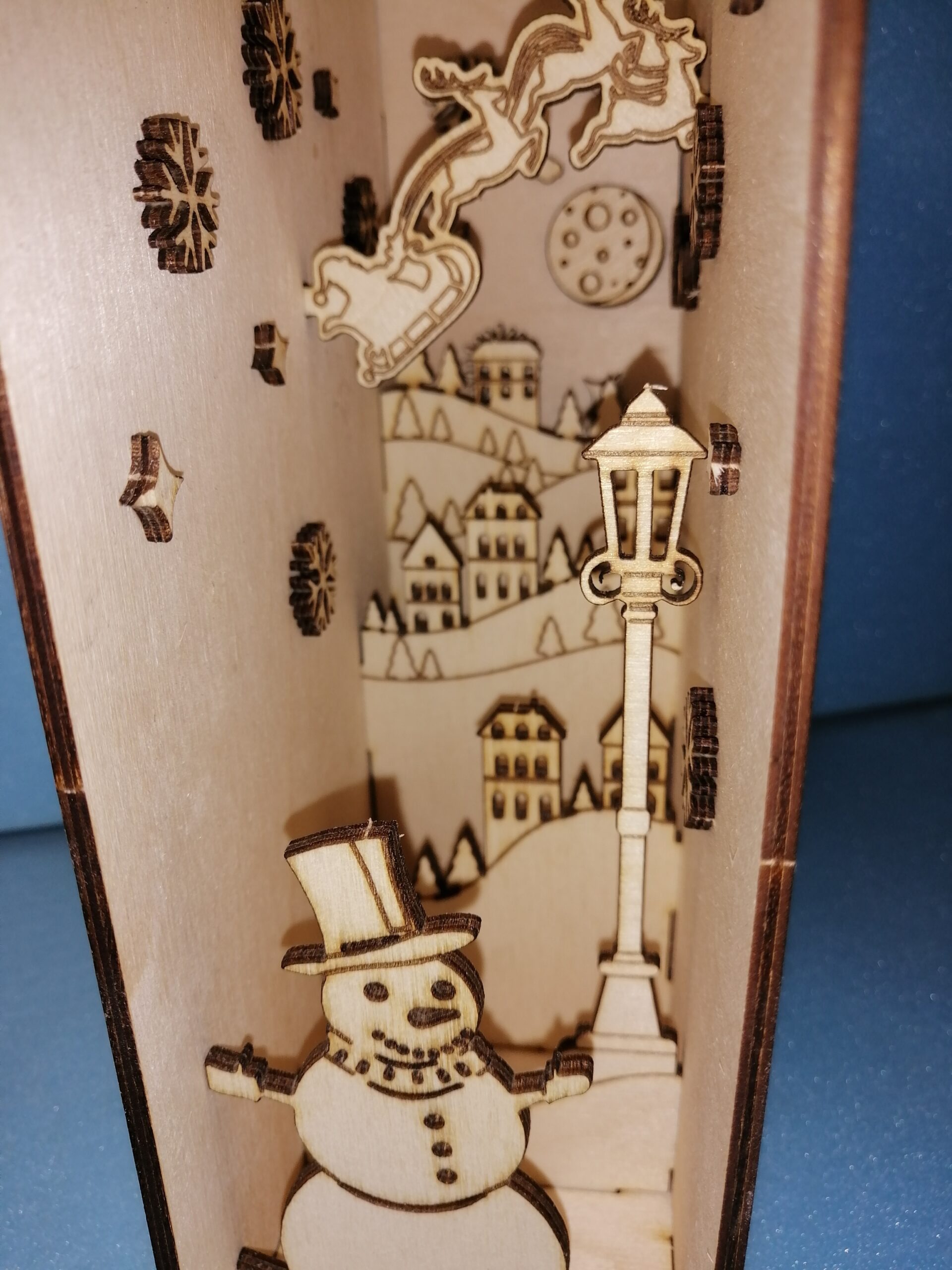DIY Book Nook Shelf Insert Miniature Merry Christmas Bookshelf Gifts Wooden  Kit