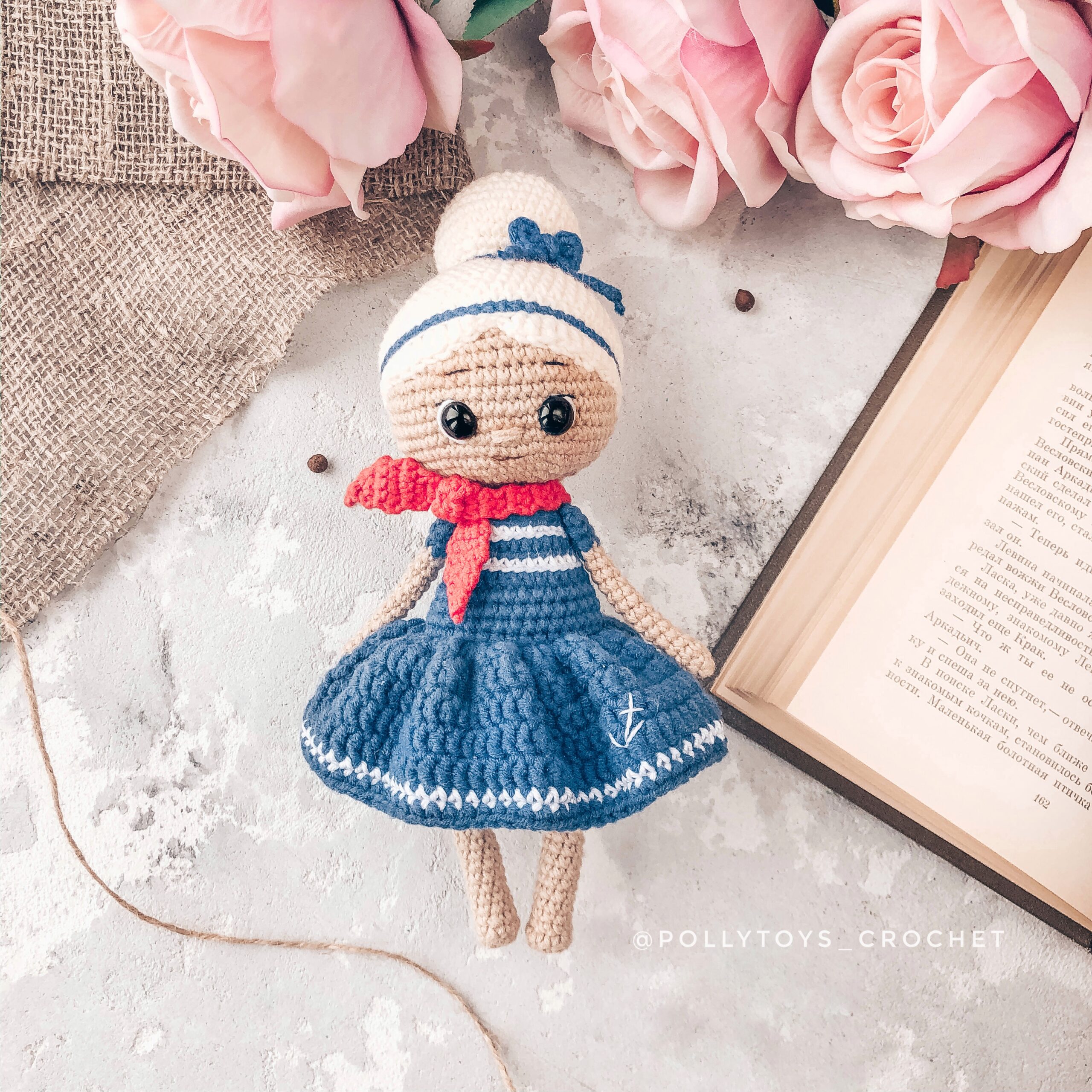 Crochet PATTERN Sailor girl Betty Amigurumi doll 6 IMG 4603 scaled