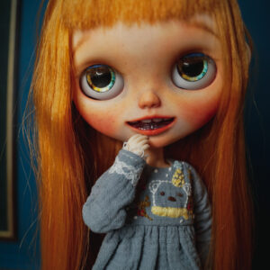 Smiling Redhead Cute Original Takara Blythe Doll Custom