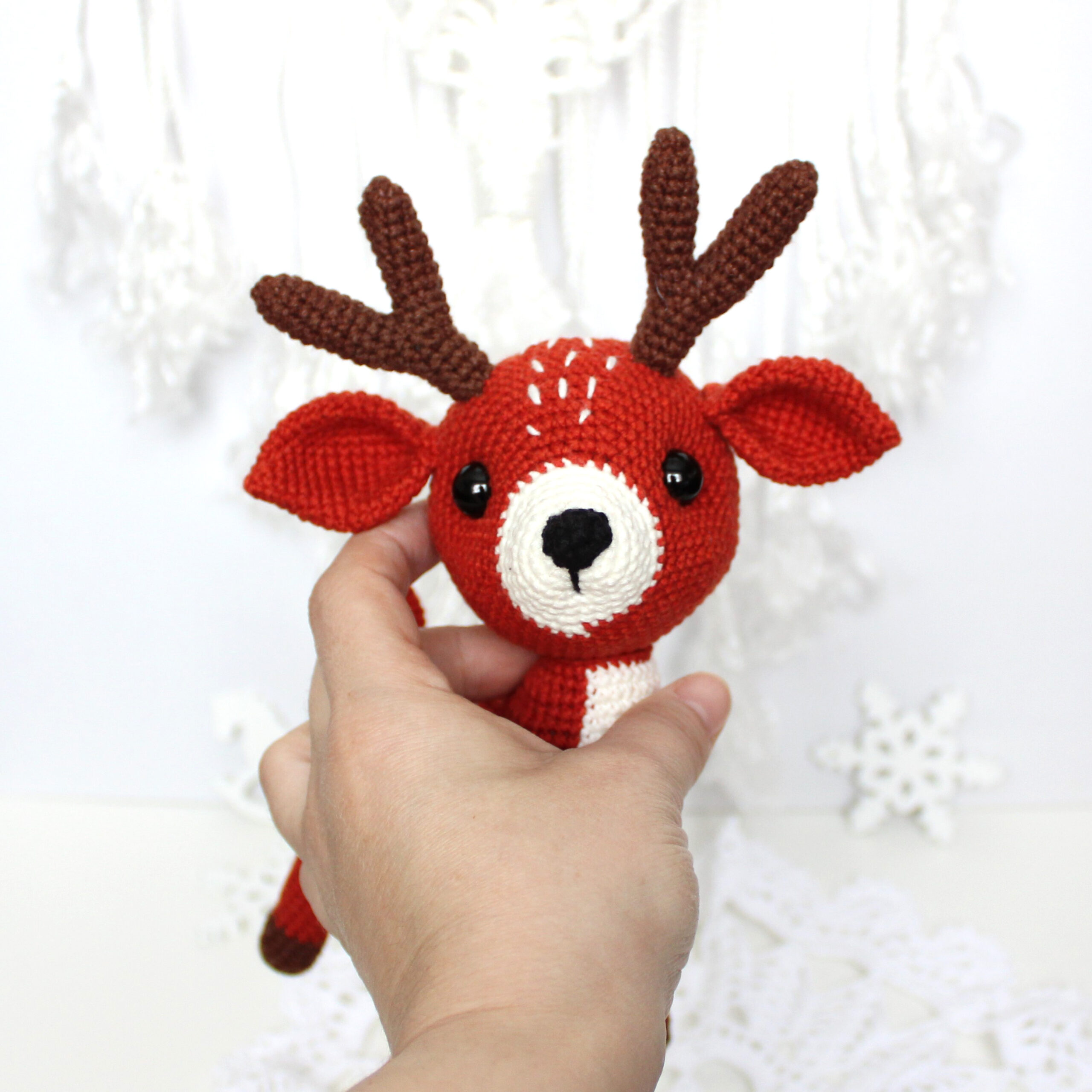 Sweet Amigurumi Design JULES the Reindeer DIY Crochet Amigurumi Kit,  Crafter Gift, Deer Please Read Item Description for Details 