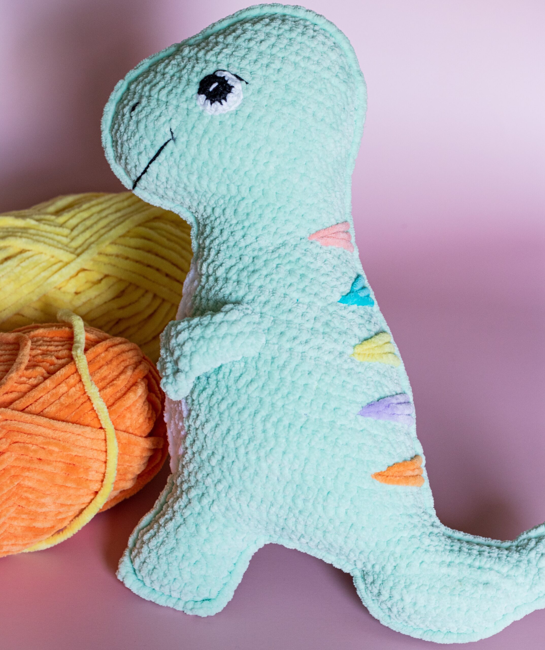 dinosaur crochet plush