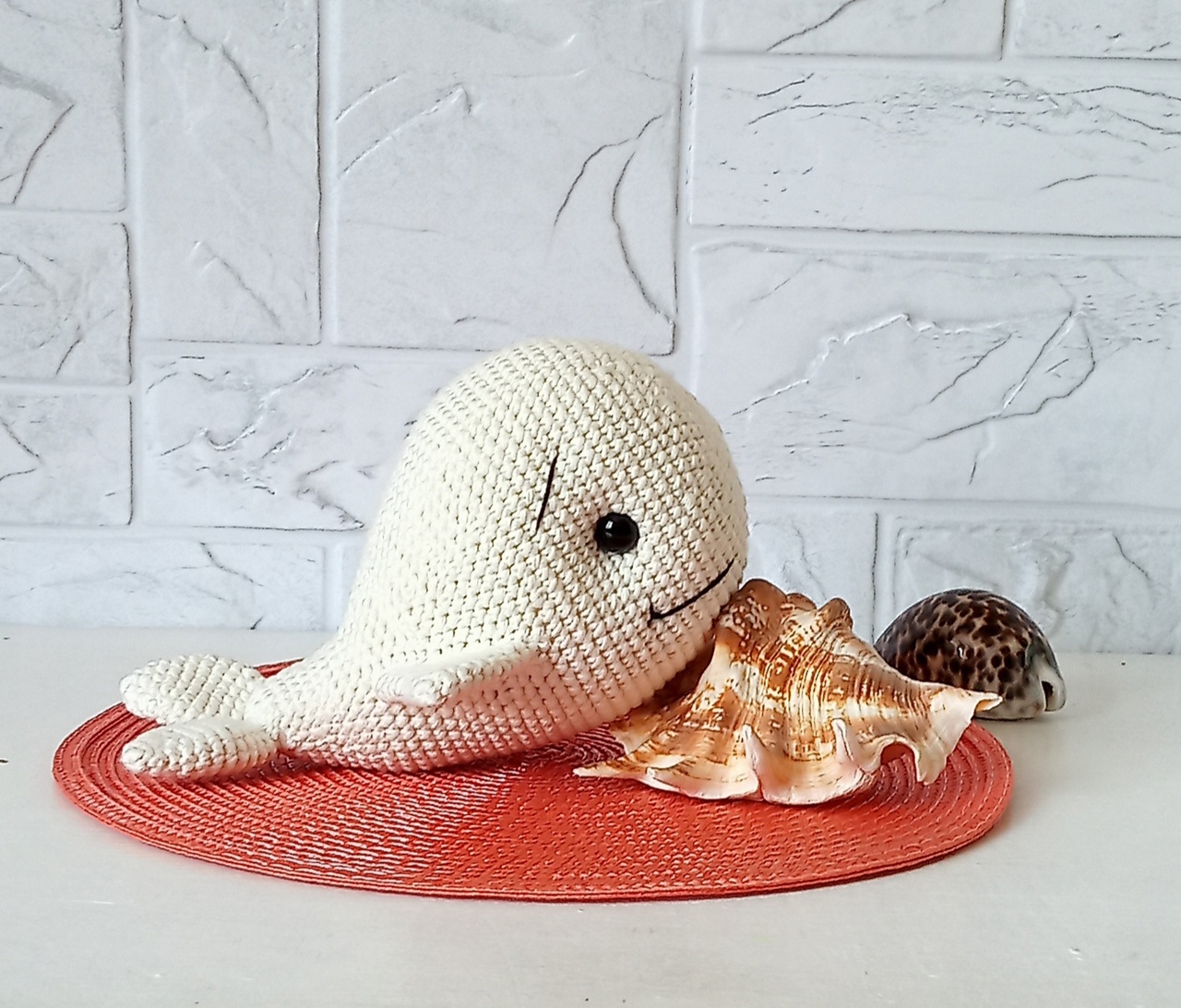 Beluga whale plush toy online