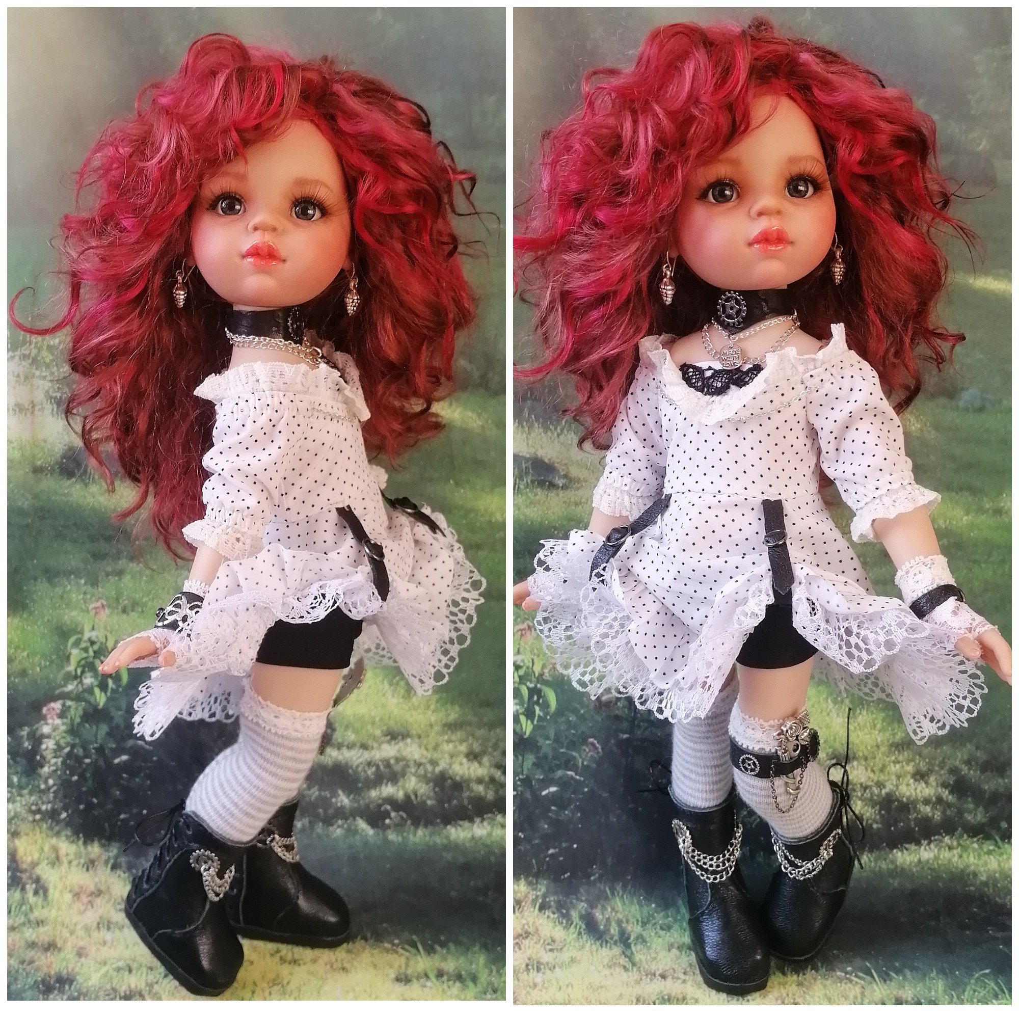 Sold! Paola Reina OOAK doll repaint collectible Steampunk fashion - DailyDoll  Shop