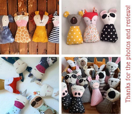 10 free stuffed animal sewing patterns