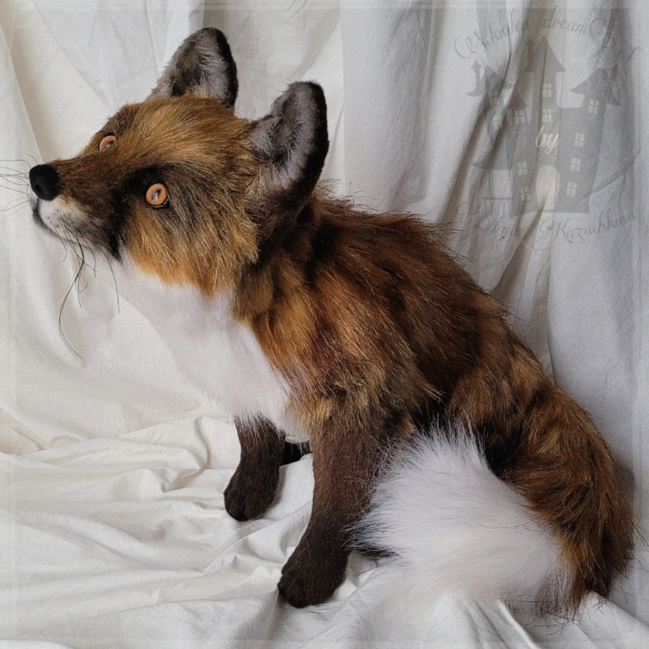 Fox , realistic toy (for example, for order)31.5(80cm)+video - DailyDoll  Shop