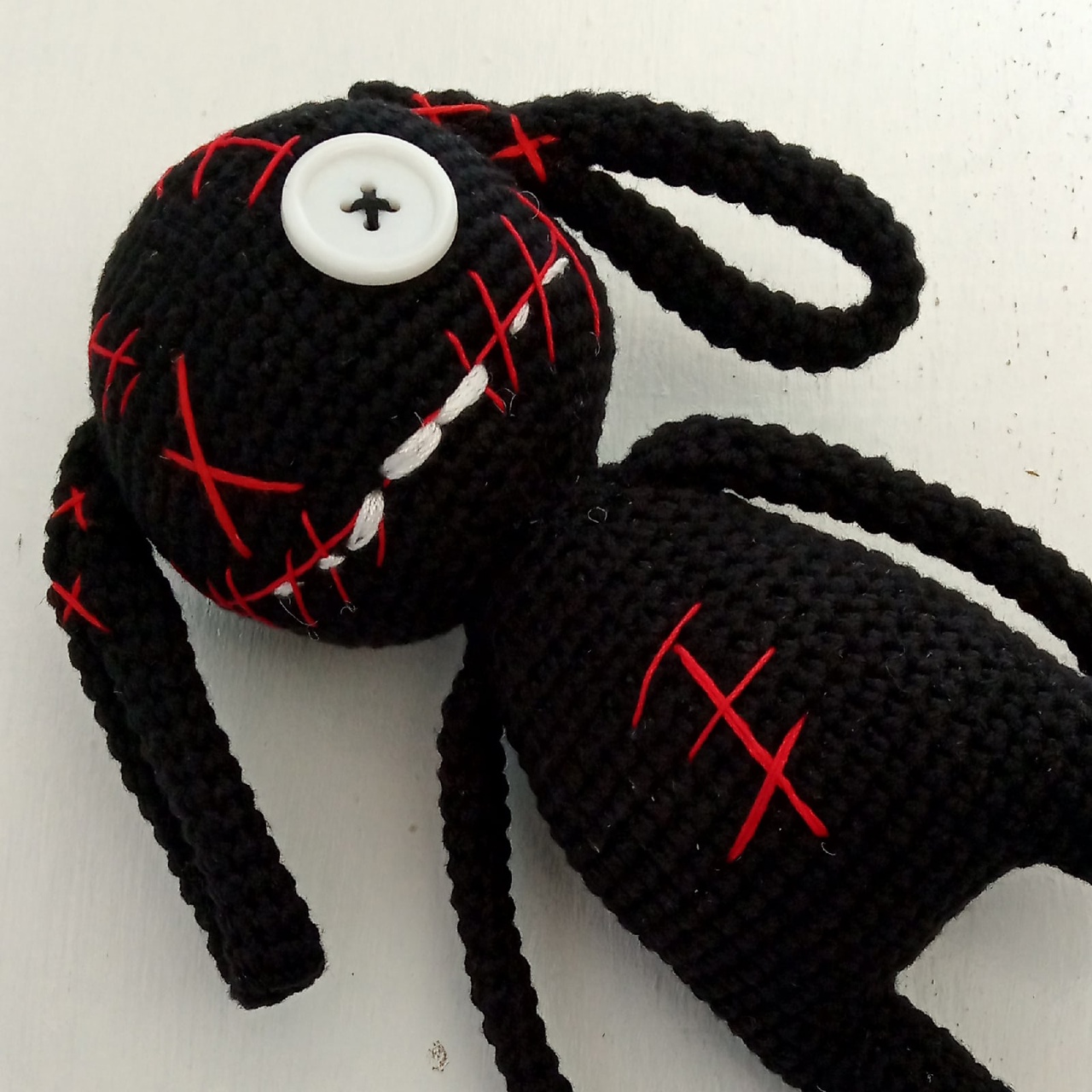 Creepy Bunny plush toy Halloween soft toy Voodoo monster doll Goth
