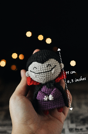 Amigurumi pattern, vampire crochet pattern, halloween amigurumi pattern 2 canvas 19