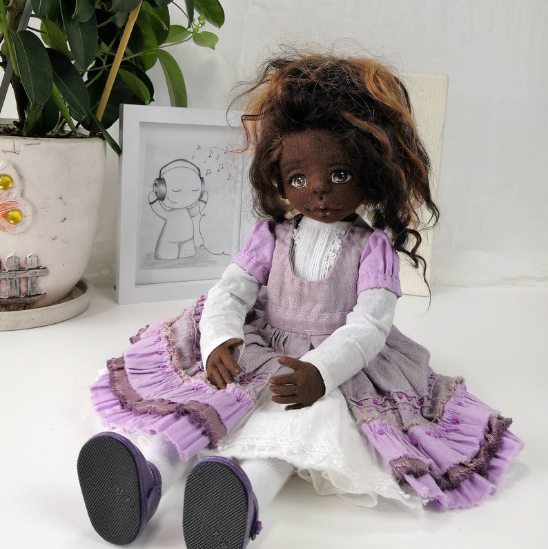 6,355円【USA vintage】African American Doll 人形