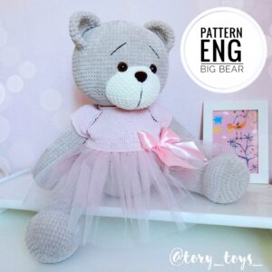 Pattern Crocheted Teddy Bear