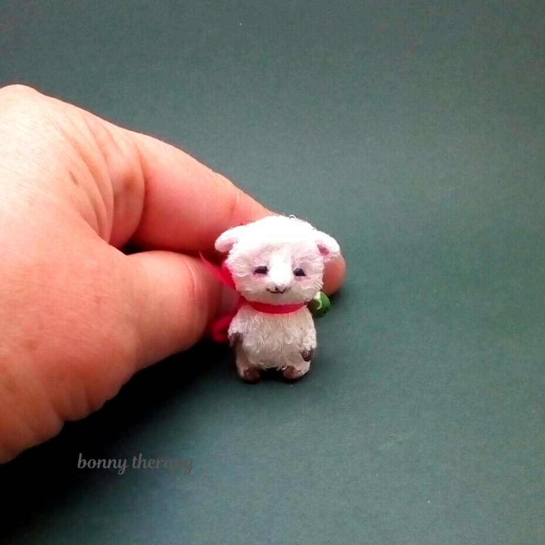 tiny lamb stuffed animal