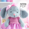Pattern Knit Toys Mouse.