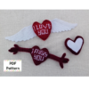Knit heart pattern, Knit Valentine pattern, Heart knitting pattern