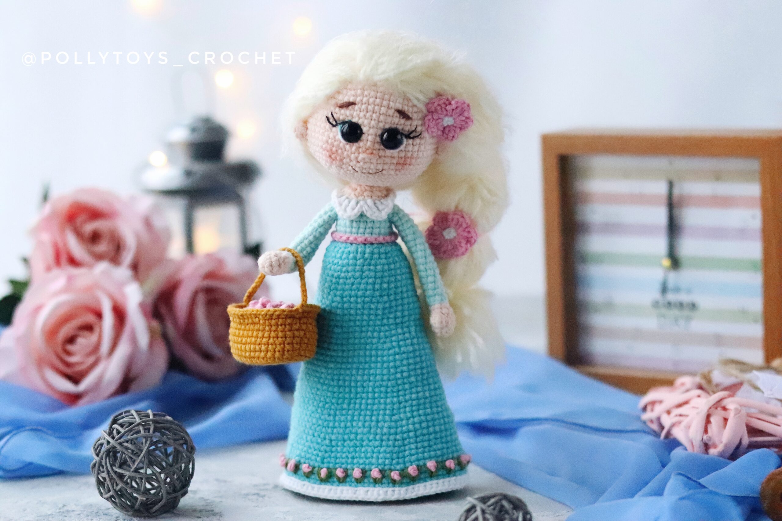 Crochet PATTERN doll Frozen Elsa Spring Amigurumi doll 2 Файл 003 scaled
