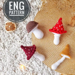 Amigurumi mushroom crochet pattern