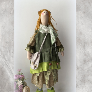 interior doll, beautiful cloth doll
