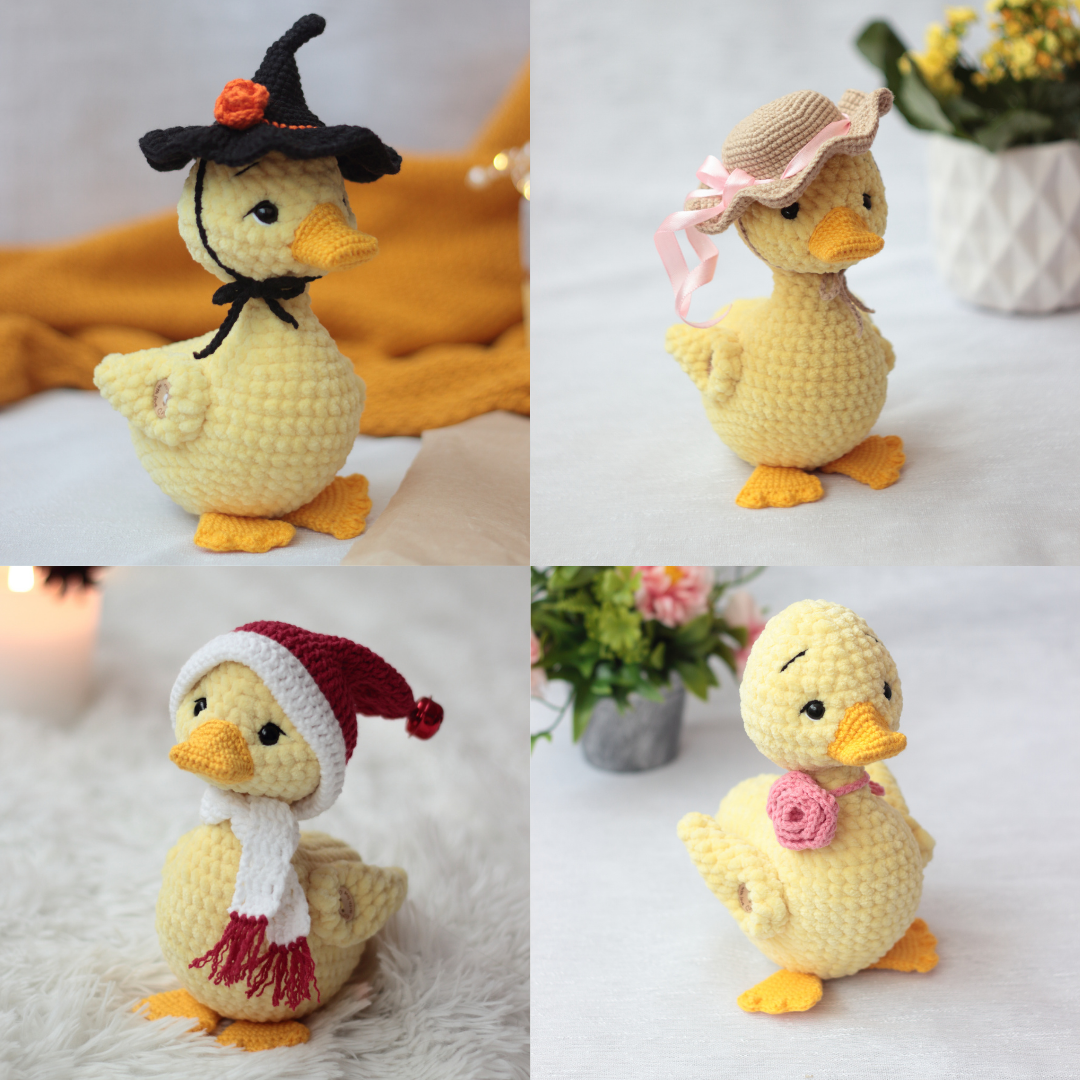 crochet duck hat pattern