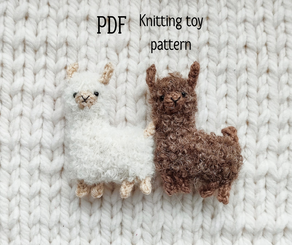 Mini Llama Knitting Pattern Alpaca