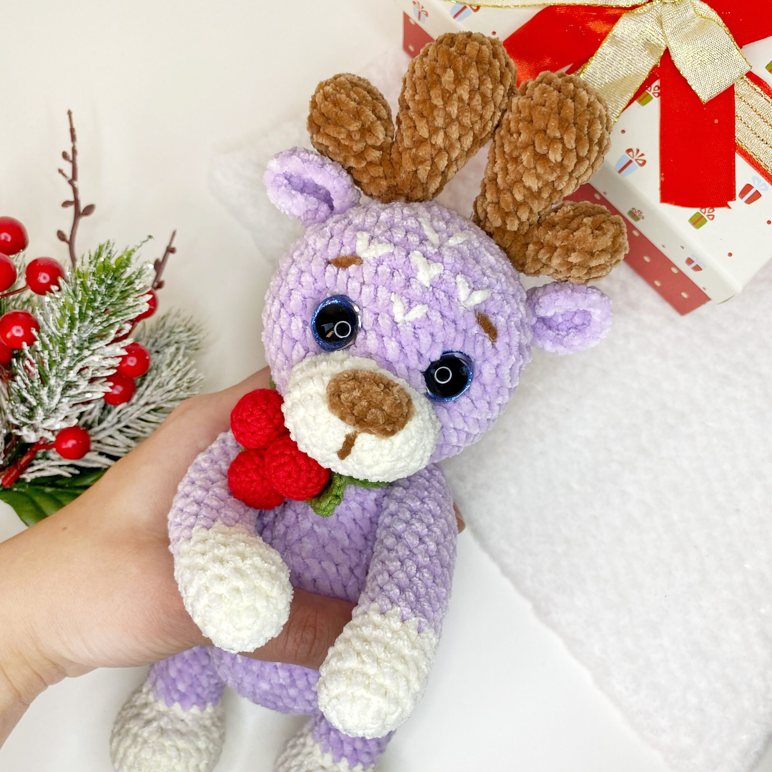 DagobertNiko Clearance! Santa Claus Crochet Cute Deer Christmas