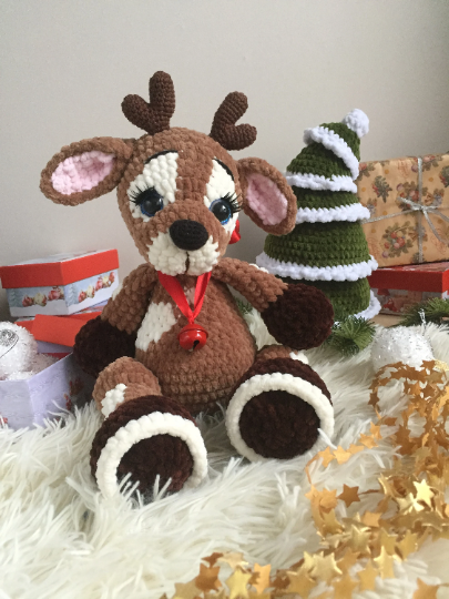 christmas deer plush