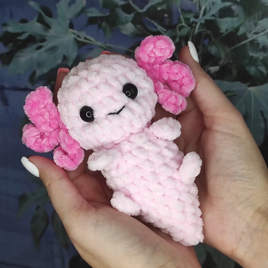 flower axolotl plush