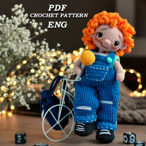 Crochet pattern tilda doll long legs