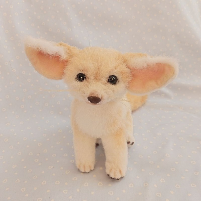 Crochet fox toy, Fennec fox plush, Realistic animal toy - DailyDoll Shop