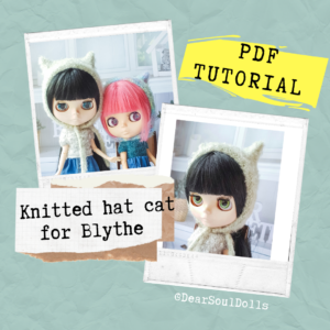 Blythe hat pattern, Blythe knit hat tutorial, Pdf Blythe knit