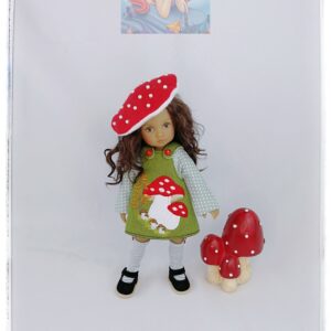 Doll clothes set Dianna Effner Boneka 10,Heidi Plusczok 10.5 "Beautiful fly agaric".